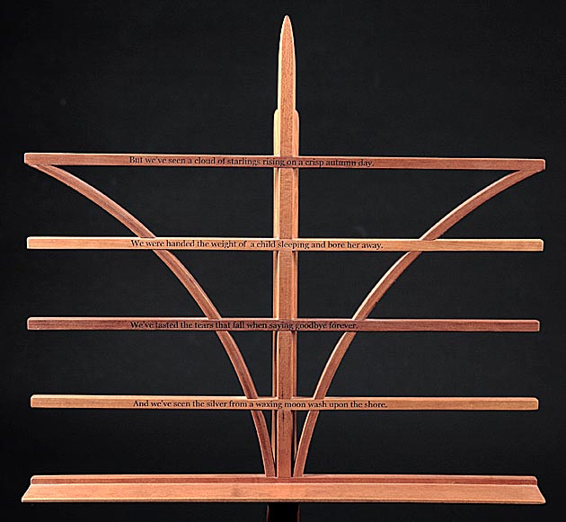 Engraved Music Stand